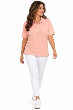 DC160 Classroom Uniforms Medium Peach Pink Short Sleeve Polo Shirt